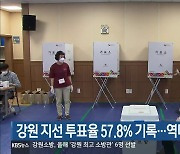 강원 지선 투표율 57.8% 기록..역대 최저치