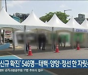 강원 '신규 확진' 546명..태백·양양·정선 한 자릿수