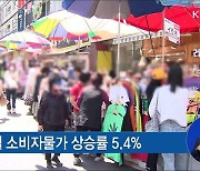 5월 소비자물가 5.4%↑.."민생안정대책 신속 진행"