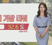 [날씨] 서울 32.6도, 올들어 가장 더워..주말 흐리고 더위