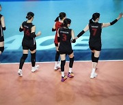 女배구대표팀, VNL 독일전도 0-3 셧아웃 패배