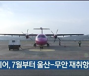 하이에어, 7월부터 울산-무안 재취항