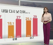 [생활날씨] 비 차츰 그쳐..내일 서울 27도 등 낮 더위