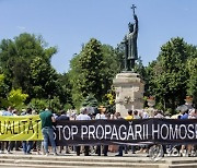 MOLDOVA GAY PRIDE PROTEST