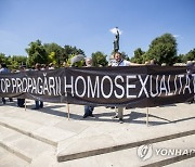 MOLDOVA GAY PRIDE PROTEST