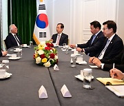 한덕수 총리, 로버트 클라크 미네소타 인정박람회 유치위원장 접견