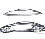 유선형 모양에 긴 휠베이스.. 현대차, '아이오닉 6′ 스케치 공개