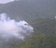 대구 동구 진인동 예비군 훈련장 인근 산불 2시간 만에 진화