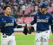 '구창모 4승+1회 7득점' NC, kt 초전박살 내며 11-0 대승.. 시리즈 동률[수원에서]