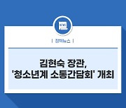 김현숙 장관, '청소년계 소통간담회' 개최