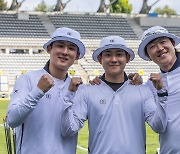 컴파운드 양궁 남자 대표팀, 파리 월드컵서 세계신기록 작성