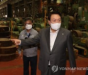 원자력공장서 질문 25개 쏟아낸 尹, 탈원전 "바보짓" 직격탄