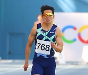 김국영, 육상선수권 100m 결승서 10초22..세계선수권 기준기록 실패