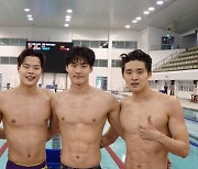 남자 수영 대표팀 계영 800m 한국신..세계선수권 결승 진출