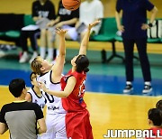 [JB포토] 단국대와 수원대 경기 점프볼