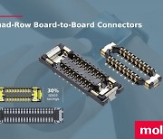 몰렉스, 혁신적인 Quad-Row 보드-투-보드 커넥터 출시로 공간 절약형 커넥터의 새 표준 정립