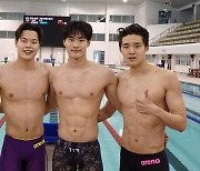 한국 남자 계영 800m 예선 4위..사상 첫 결승 진출