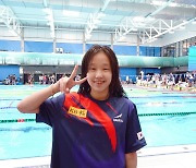 '만 13세' 문수아, 세계선수권 평영 200m 준결승서 14위
