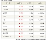 [fnRASSI]장마감, 코스닥 상승 종목(실리콘투 29.8% ↑)