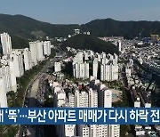 거래 '뚝'..부산 아파트 매매가 다시 하락 전환