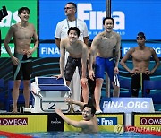 한국 수영 대표팀, 세계선수권 남자 계영 800m 단체전 첫 결승서 한국新으로 6위