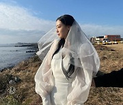 이주연, 진짜 결혼하는 줄..제주에 나타난 '순백의 신부'