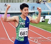 고승환, 한국 남자 200m 역대 공동 3위 20초51 기록