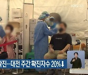 대전·세종·충남 481명 신규 확진..대전 주간 확진자수 20%↓