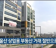 올해 울산 상업용 부동산 거래 절반으로 '뚝'