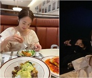 박은영, ♥CEO 남편과 2년만에 영화관 데이트..드레스 입고 꽃단장