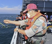 해군 1함대, 옥계지구 전투 승전 해상헌화