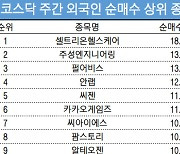 코스닥 주간 외국인 순매수 1위 '셀트리온헬스케어'