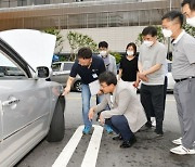 [포토]코로나로 인해 중단됐던 휴가철 대비 자동차 점검 재개