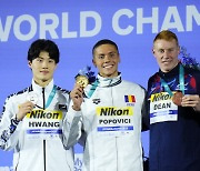 황선우 활약으로 한국수영 세계선수권 경영 17위 기록