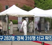 대구 283명·경북 316명 신규 확진