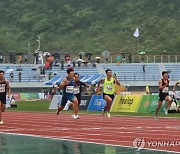 김국영, 일본 대회 100m 예선서 '10초09'..한국 역대 2위