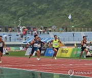 김국영, 일본 대회 100m 예선서 '10초09'..한국 역대 2위