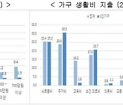 경기도 1인 가구 셋 중 하나는 월평균 소득 100만원 미만