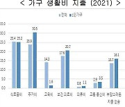경기도 1인 가구의 36% '월평균 소득 100만원 미만'