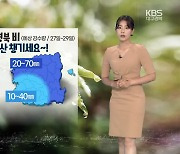 [날씨] 대구·경북 '비'..폭염특보 김천·구미 33도