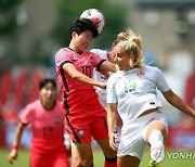 한국 여자축구, '도쿄 금메달' 캐나다와 0-0 무승부