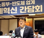 반도체 업계 간담회서 발언하는 권기섭 차관