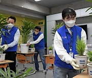 현대모비스, 전국 초등학교에 공기 정화 식물로 '교실 숲' 꾸미기
