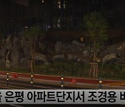 서울 은평구 아파트 단지 조경용 바위 무너져.. 인명 피해는 없어