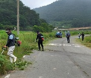 장흥 용산면, 안전한 도로환경 조성 '구슬땀'