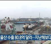 5월 울산 수출 80.8억 달러..지난해보다 37%↑