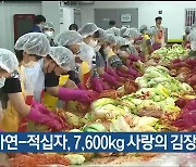 고려아연-적십자, 7,600kg 사랑의 김장나눔