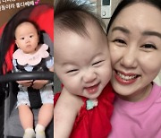 황신영 삼둥이, 아직 첫돌도 안됐는데 '어린이집 行'.."잘 다녀와" 울컥