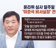 '친윤' 비서실장 전격 사퇴..이준석 고립무원?