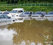중고차 단지 물 폭탄에 車 100대 침수..경기남부 폭우 피해 속출